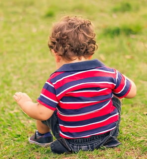 Child Playing Outside