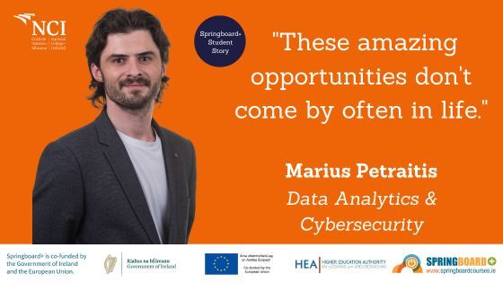 How Springboard+ Helped Marius Become a Triple NCI Graduate