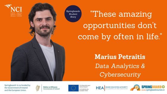 How Springboard+ Helped Marius Become a Triple NCI Graduate